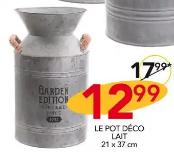 Stokomani Le pot déco lait offre
