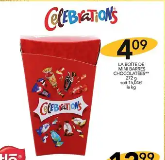 Stokomani Celebrations la boîte de mini barres chocolatées offre