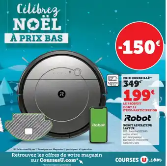 Hyper U ROBOT ASPIRATEUR LAVEUR offre