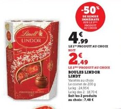 BOULES LINDOR LINDT