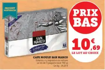 Hyper U CAFE MOULU SAN MARCO offre