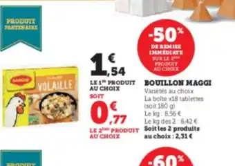 Hyper U BOUILLON MAGGI offre