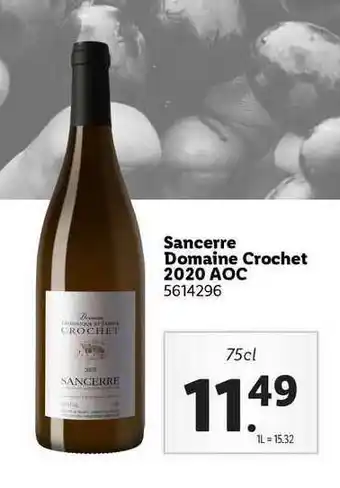 Sancerre Domaine Crochet 2020 Aoc