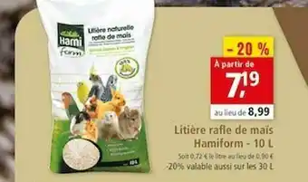 Maxi Zoo Litière Rafle De Maïs Hamiform - 10 L offre