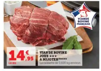 Hyper U VIANDE BOVINE JOUE A MIJOTER offre