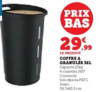 COFFRE A GRANULÉS 38L