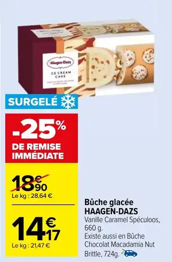 Carrefour Market Bûche glacée HAAGEN-DAZS offre