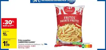 Carrefour Market Frites surgelées CARREFOUR CLASSIC' offre