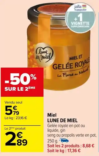 Carrefour Market Miel LUNE DE MIEL offre