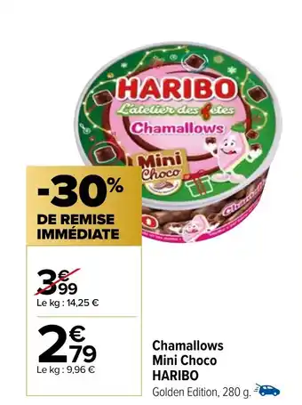 Carrefour Market Chamallows Mini Choco HARIBO offre
