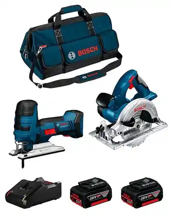 Brico Cash Bosch kit 18v bk204bag (gks 18 v-li gst 18 v-li s 2 x 4,0 ah gal18v-40 sac) offre