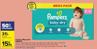 Couches <<Mega pack>> PAMPERS