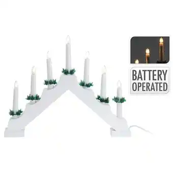 Bricomarché Ambiance chandelier pont de bougies avec 7 led blanc offre