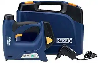 Agrafeuse-cloueuse 7,2v btx140 + batterie + chargeur + coffret - rapid - 5001387
