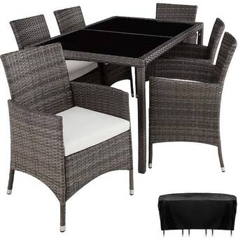 Bricorama Salon de jardin 6 places avec housse de protection offre