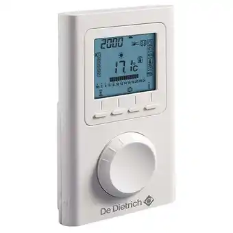Bricorama Thermostat d’ambiance filaire contact sec programmable ad 337 de dietrich compatible toutes chaudières offre