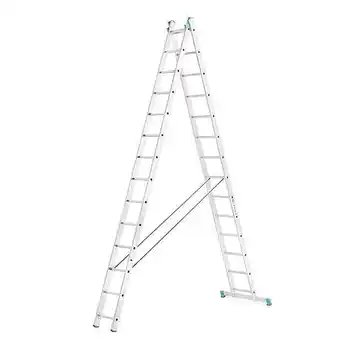 Bricorama Echelle transformable 2 plans 2x7 barreaux - longueur 3,14m / pliée 2,01m - hauteur escabeau 1,08m - 7507 offre