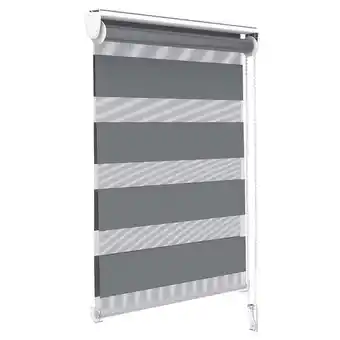 Vounot store enrouleur jour nuit double 90x150cm gris