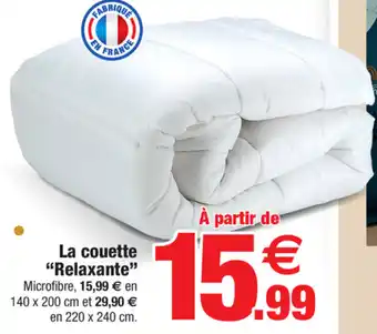 Bazarland La couette "relaxante" offre