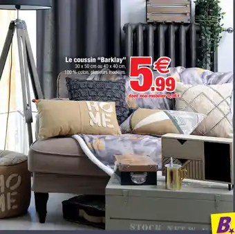 Bazarland Le coussin "barklay" offre