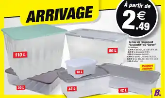 Le box de rangement "le plastik" ou "curve"