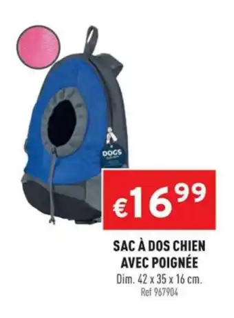 Trafic Sac à dos chien avec poignée offre