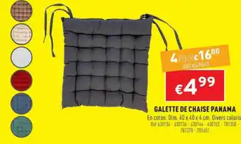 Trafic Galette de chaise panama offre