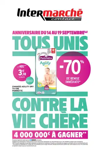 Intermarché Changes agility dry T4 X56 pommette offre