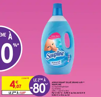 Intermarché Adoucissant dilué grand air soupline offre