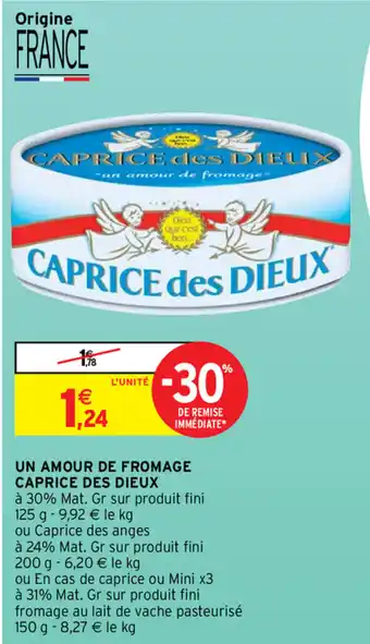 Un amour de fromage caprice des dieux