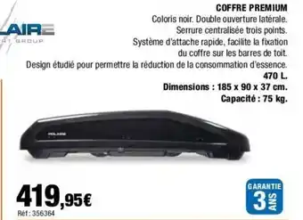 Autobacs COFFRE PREMIUM offre