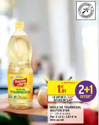Intermarché Huile de tournesol bouton d'or offre