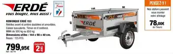 Autobacs REMORQUE ERDÉ 153 offre