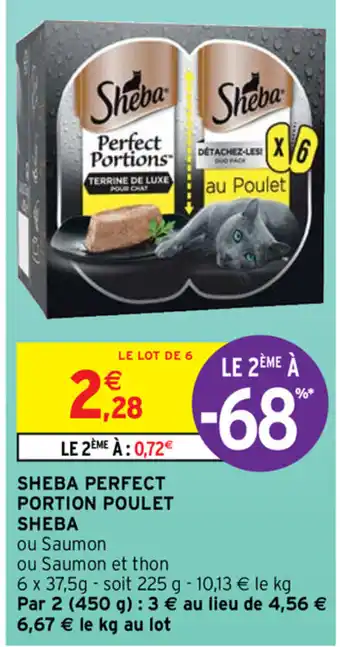Intermarché Sheba perfect portion poulet sheba offre