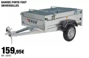 Autobacs BARRES PORTE-TOUT UNIVERSELLES offre