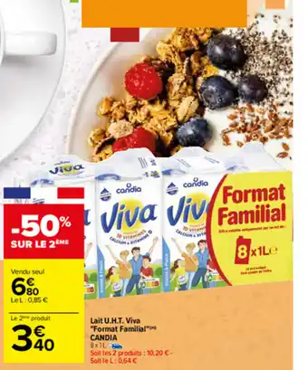 Carrefour Lait U.H.T Viva offre