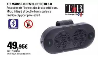 Autobacs KIT MAINS LIBRES BLUETOOTH 5.0 offre