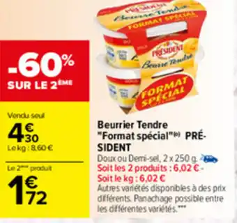 Carrefour Beurrier Tendre offre