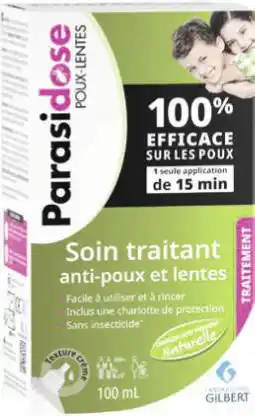 Géant Casino Bon Plan sur Soin traitant poux et lentes 100ml de la marque PARASIDOSE offre