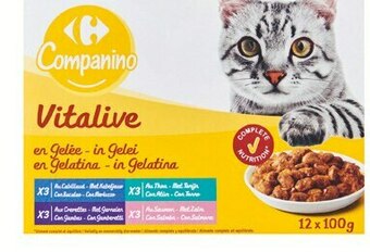 Carrefour Market Repas émincés pour chats offre