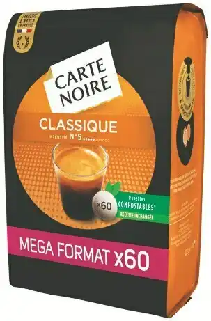 Carrefour Market Dosettes souples de café Compatibles Senseo offre