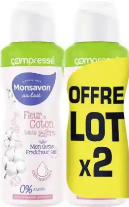 Géant Casino Déodorant spray fleur de coton offre