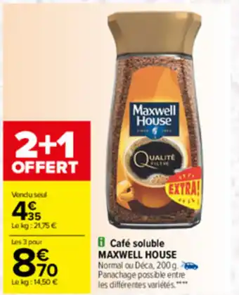 Carrefour Café soluble offre