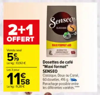 Carrefour Dosettes de café offre