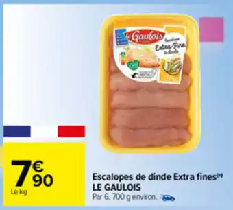 Carrefour Escalopes de dinde Extra fines offre
