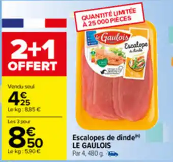 Carrefour Escalopes de dinde offre