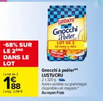 Carrefour Gnocchi à poêler offre