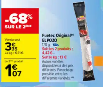 Carrefour Fuetec Original offre
