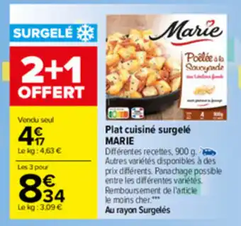 Carrefour Plat cuisiné surgelé offre