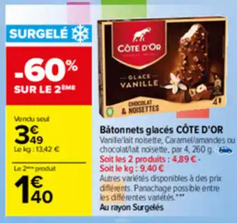 Carrefour Bâtonnets glacés offre